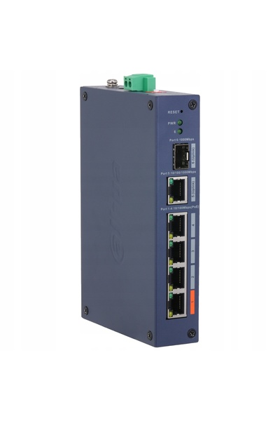 DAHUA CHS4106-4ET-60 SWITCH INDUSTRIAL POE CU 4 PORTURI + 1 PORT UPLINK + 1 P...