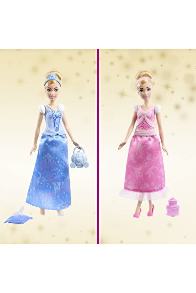 mattel PRINȚESA DISNEY CINDERELLA STORY PĂPUȘĂ PRINȚESĂ DE BĂRBAȚĂNĂ SET 2-în...
