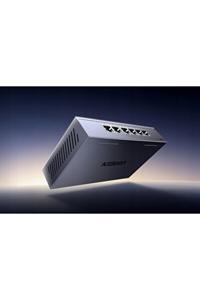 Ugreen Switch Ethernet cu 6 porturi 1Gb/s cu PoE - gri