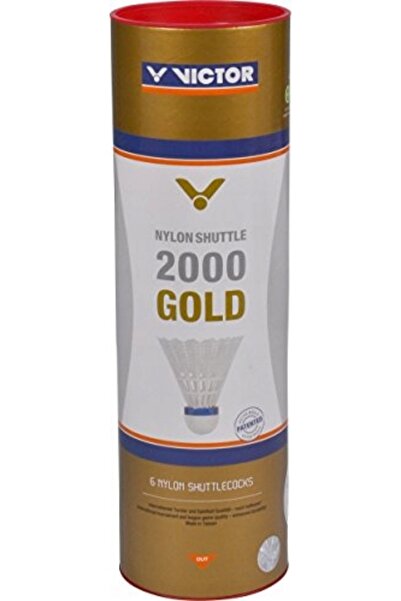 Victor Fluturaș de badminton din nailon 2000 mediu 6 bucăți galben Mediu