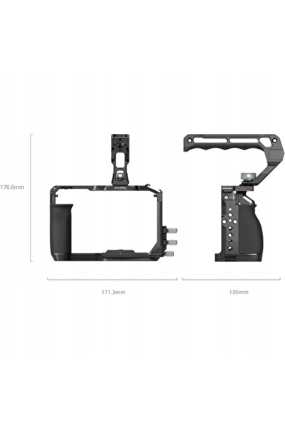SmallRig 5647 - kit, carcasă, montare superioară și clemă pentru cabluri HDMI...