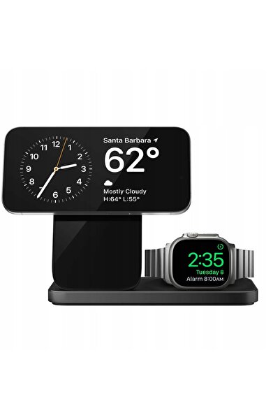 NO BRAND Încărcător wireless Nomad Stand One Max 3-în-1 pentru iPhone/Apple W...