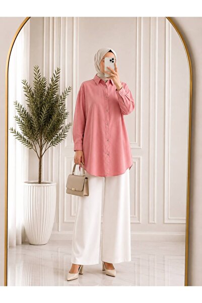MYMAGAZİNE TENSEL TUNİK PEMBE