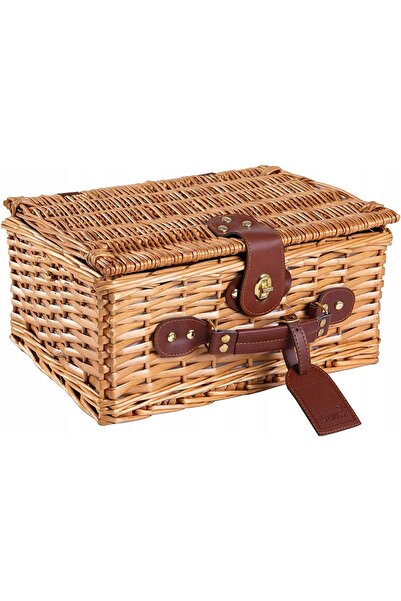 NO BRAND COȘ DE PICNIC DIN RAPĂNĂȚI ÎMPĂRȚIȚI + SET PENTRU 2 PERSOANE + COMPA...