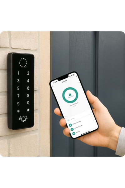 NO BRAND Încuietoare cu cod pentru uși și porți, cu tastatură externă RFID TUYA