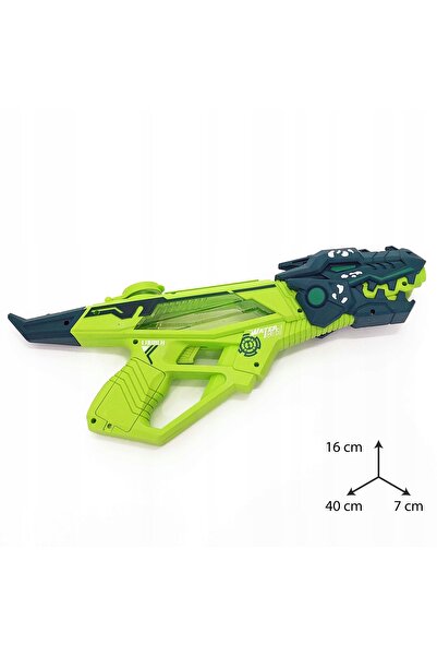 NO BRAND Pistol cu apă electric 40 CM Baterie USB 200 ML DINO 3+ Rază de acți...