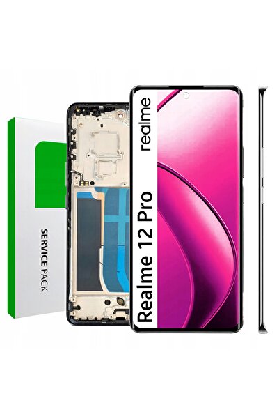 NO BRAND Ecran pentru Realme 12 Pro – Ecran LCD cu ramă, original Zila RMX3842