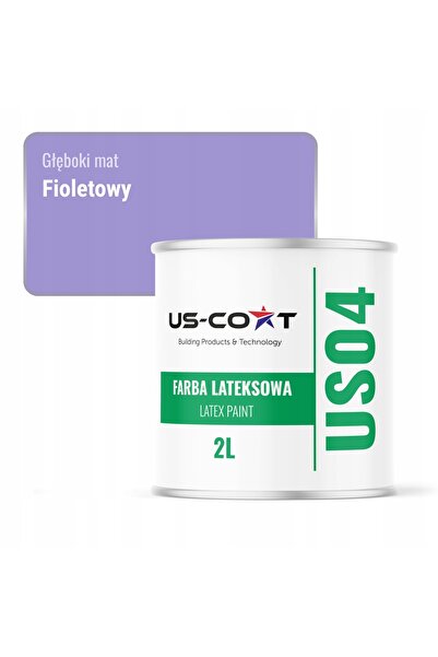 NO BRAND Vopsea latex de perete, mov, H2733, 2L, mat intens, pentru pereți și...