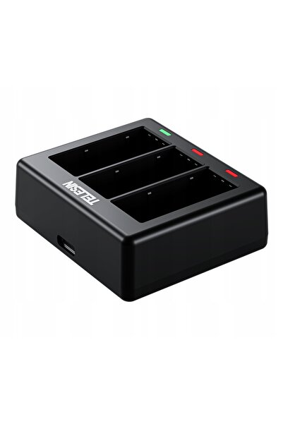 TELESIN Încărcător USB + 2x Acumulator pentru GoPro Hero 13 BLACK