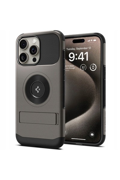Spigen Husă pentru iPhone 16 Pro Max, Slim Armor Mag pentru MagSafe cu suport...