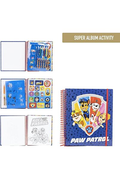PAW PATROL Super Activity and Colouring Album with Markers, Crayons and Stick...