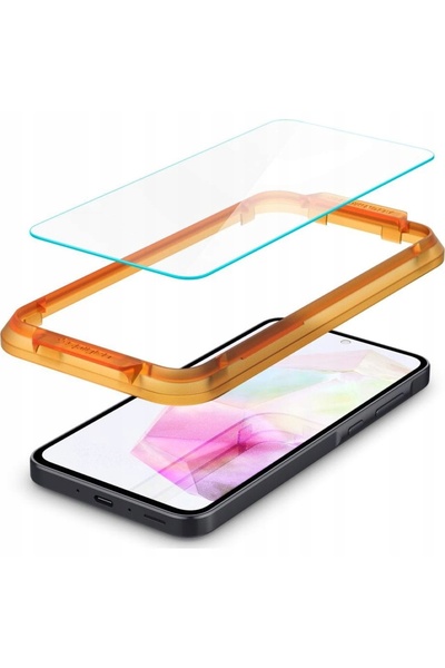 Spigen Folie de protecție din sticlă securizată pentru ecranul Galaxy A35 5G,...