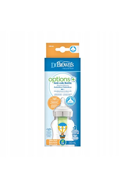 NO BRAND Biberon Dr. Brown's 330ml OPTIONS+ Tetina Nivel 2 Sistem Anti-Colici...