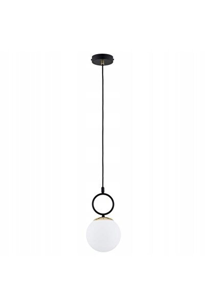 NO BRAND Lampă suspendată ZWIS ALFA LISTER 61476 ALB Abajur tip glob Negru Auriu