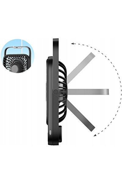 NO BRAND Ventilator reîncărcabil USB silențios mini de birou pentru răcire TO...