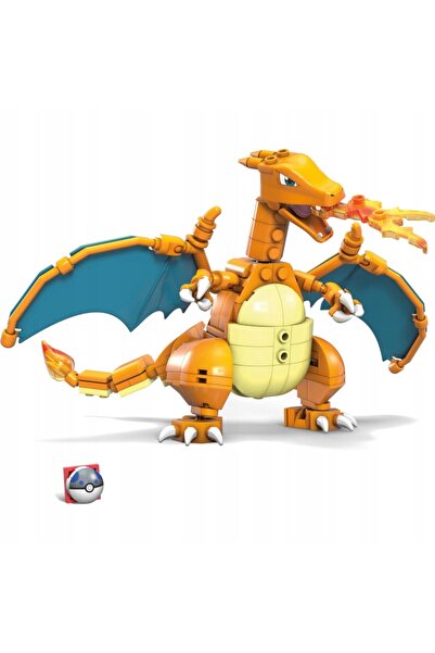 Mega Bloks CHARIZARD 13 cm, PĂTRĂȚELE POKEMON, FIGURINĂ DE ASAMBLAT PENTRU CO...