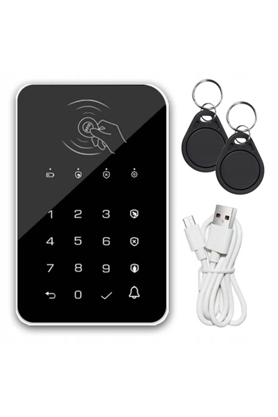 NO BRAND Încuietoare cu cod pentru uși și porți, tastatură RFID, 433 MHz, set...