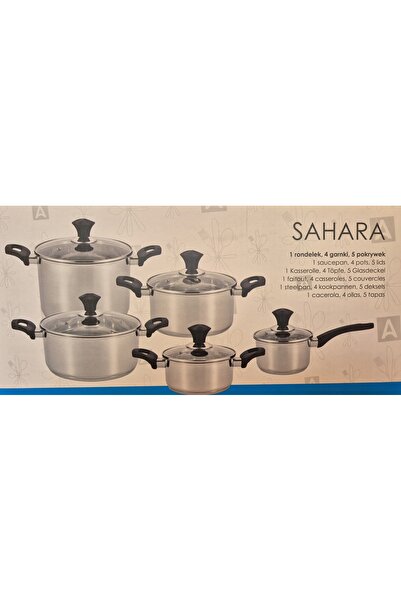 NO BRAND Set de oale AMEFA SAHARA din oțel, pentru inducție și gaz, 10 piese