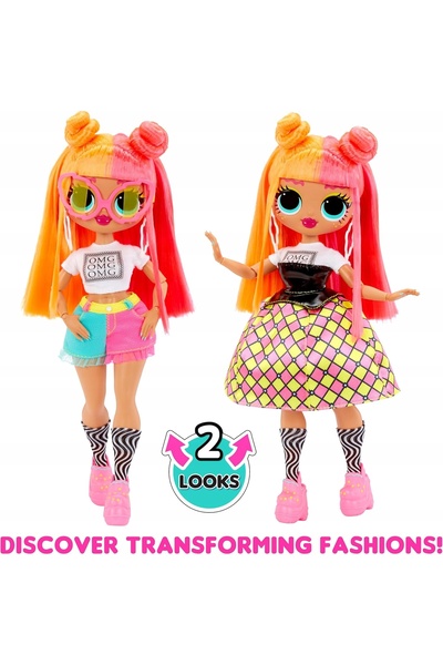 L.O.L. SURPRISE ! OMG Doll Neonlicious PĂPUȘĂ PENTRU COPII ACCESORII PENTRU F...