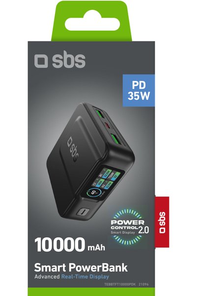 NO BRAND Powerbank SBS TEBBTFT10000PDK 10000 mAh 35W Negru