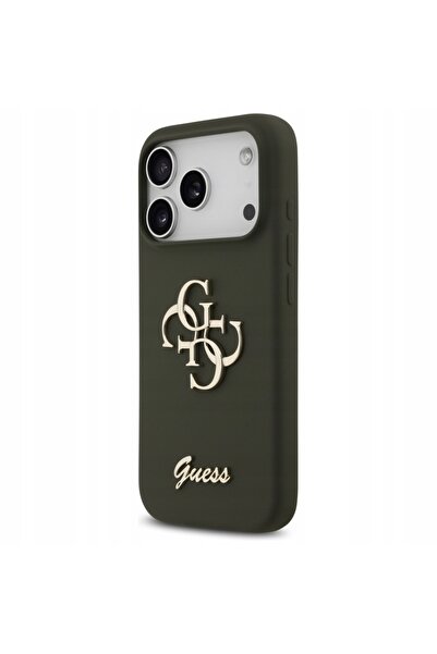 NO BRAND Husă de silicon GUESS BIG 4G SCRIPT pentru iPhone 17 Pro Max anti-că...