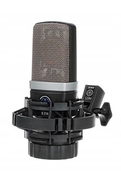 AKG Microfon condenser profesional C214, suport, paravânt
