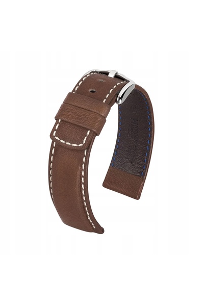 NO BRAND Curea HIRSCH Mariner pentru Apple Watch 42/44/45/46/49mm Bronz + Ada...