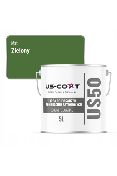 NO BRAND Vopsea protectoare pentru pardoseli din beton, verde RAL 6010, 5L, P...