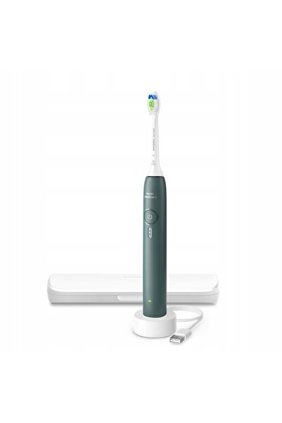 Philips Periuță de dinți sonică Sonicare 3100, husă de călătorie verde HX4033/26
