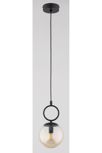 NO BRAND Lampă suspendată ALFA SITRO 61470 Glob chihlimbar Negru