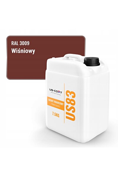 NO BRAND Cuarț Grunt pentru vopsea siliconică, culoare cireș, RAL3009, 7.5KG,...
