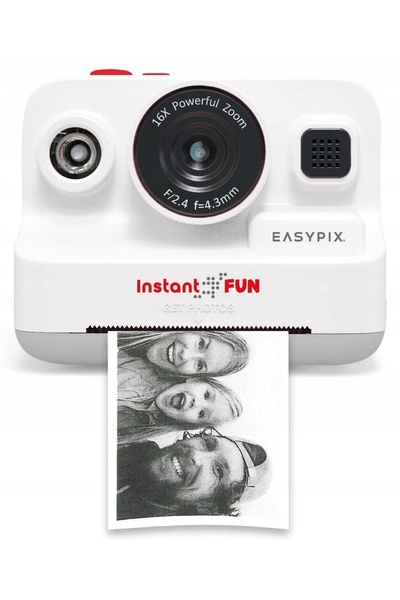 EasyPix Cameră instantanee InstantFUN albă