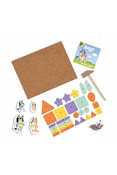 SES Creative Panou de plută Bluey cu ciocan, joc creativ pentru copii 3+