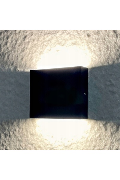 NO BRAND Aplică de perete de exterior GOLDLUX LED Chicago 315656 Negru