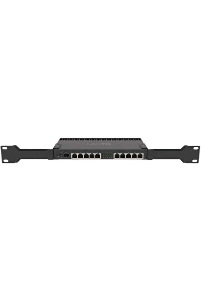 MIKROTIK Router RB4011iGS+RM PoE 10xGE SFP+, sursă de alimentare, urechi de m...
