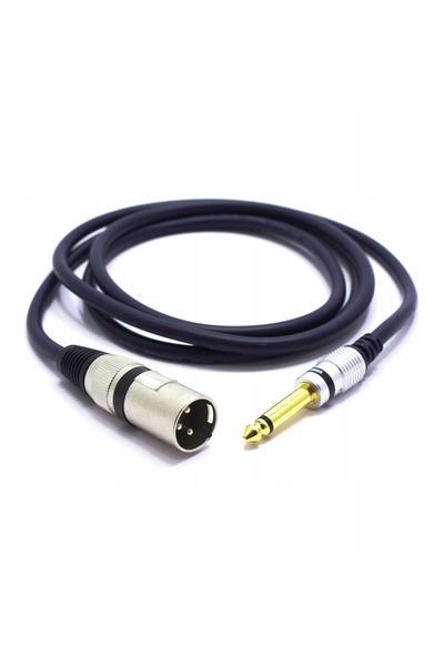 NO BRAND Cablu microfon 10m XLR tată la Jack 6,3 TS mono pentru microfon VITA...
