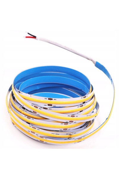 NO BRAND Bandă LED Neon COB 24V 11W/m 8mm 480 diode 2700K AMBER foarte CALDĂ ...