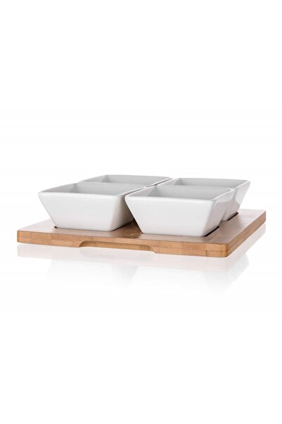 BANQUET Boluri pentru sosuri și gustări, 4 bucăți boluri pentru salată + tavă...