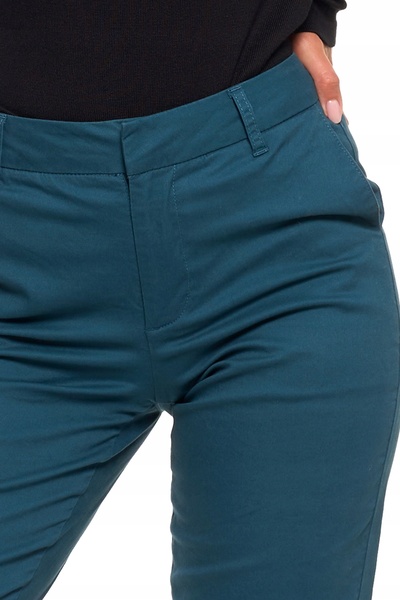 NO BRAND Pantaloni chino de bumbac pentru femei cu curea, set elegant Moraj 36