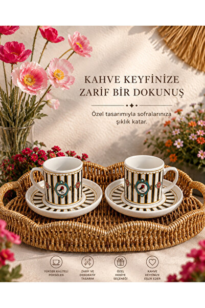 NB Concept Kuş Motifli 2’li Fincan Takımı
