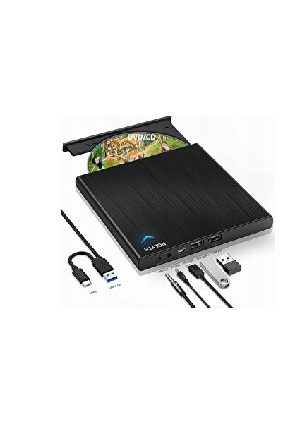NO BRAND UNITATE DVD EXTERNĂ NEAGRĂ USB-C SUPERDRIVE NOLYTH