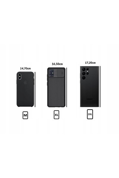 NO BRAND Husă magnetică Shapeheart PHOTO XXL până la 17.2 cm Negru Impermeabilă
