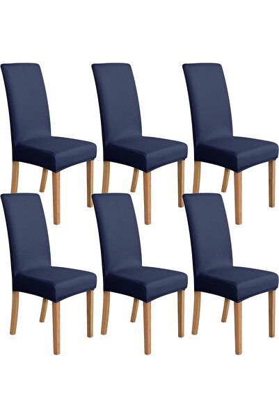 Galaxia Set 6 Huse Scaun Universale GALAXIA, Elastice, Elastan, Bleumarin