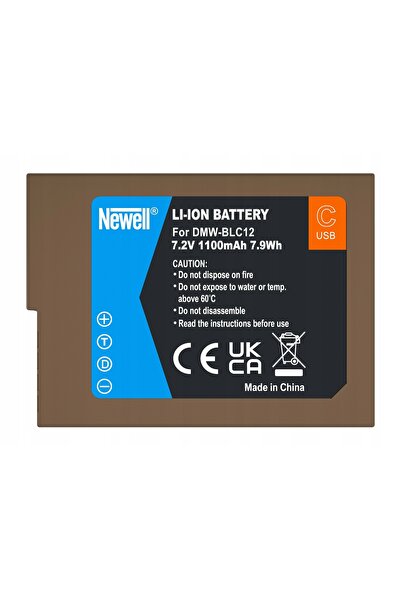Newell Acumulator de înlocuire DMW-BLC12 USB-C pentru Panasonic 1100 mAh