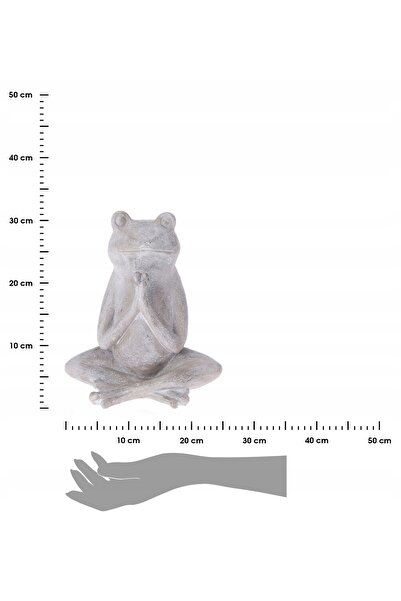 Progarden Figurină decorativă de grădină și casă, Broască Yoga, 30 cm