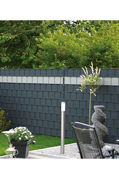 NO BRAND Folie pentru gard Antracit 19x26m Protecție Premium Panouri de gard ...