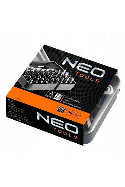 NEO Tools 38 bucăți biți de șurubelniță cu mâner NEO 06-105