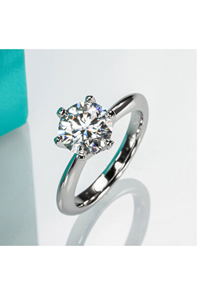 Choice13 5 2ct 925 Sterling Silver Simple Engagement Wedding Rings for Women ...