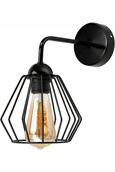 NO BRAND Aplică de perete 1x E27 LED Edison Stil Loft, cu sticlă, pentru mont...