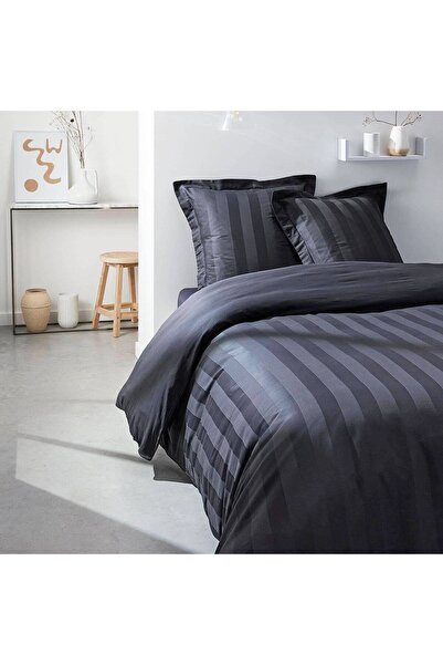 Today Cearșaf cu elastic, din bumbac percale, 160x200, negru